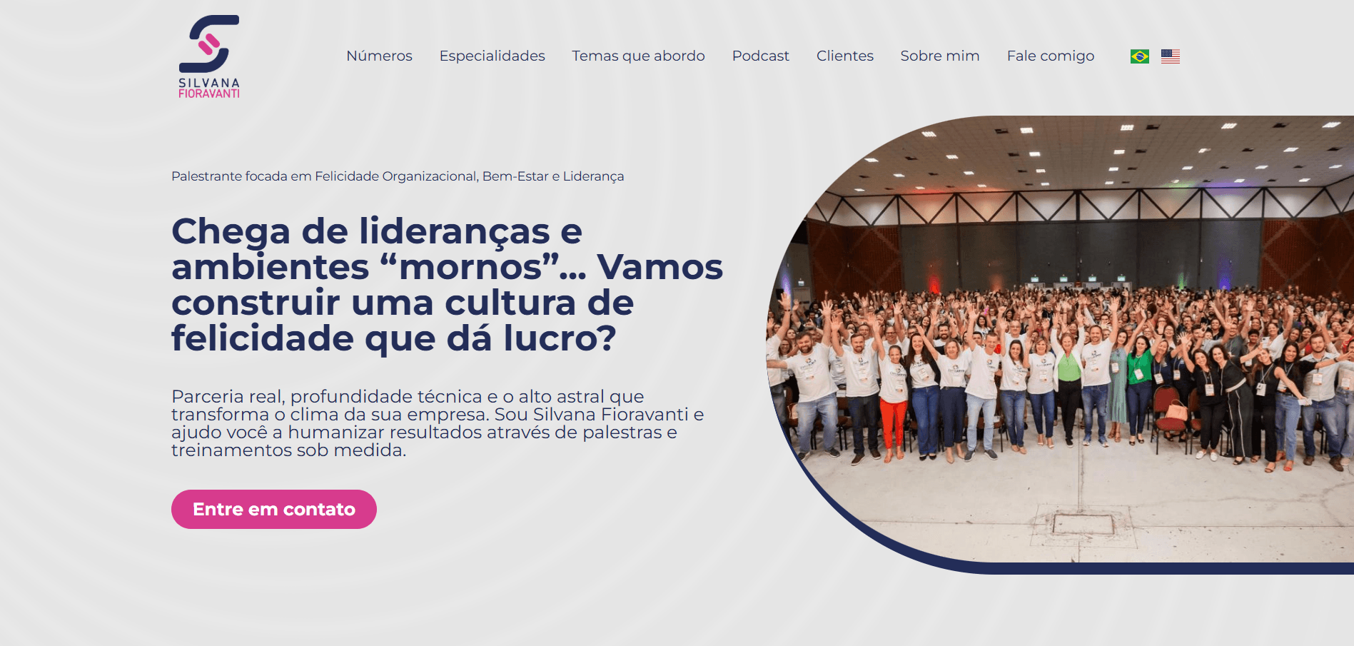 Projeto digital desenvolvido para Silvana Fioravanti